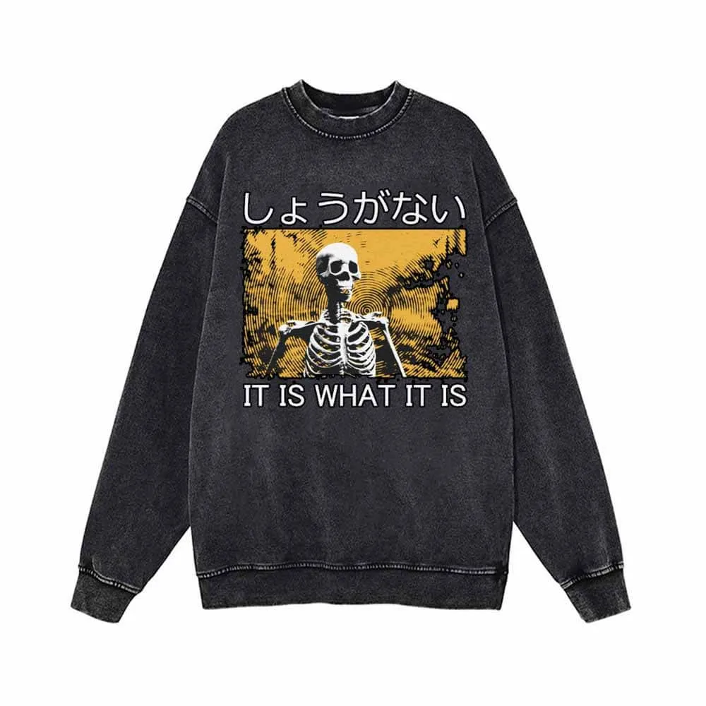 It is What it is Vintage Washed Sweatshirt sold by GTHIC