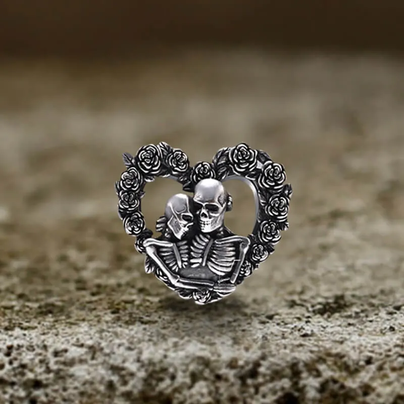 Loved Heart Skull Stainless Steel Ear Gauges sold by GTHIC product image thumbnail 4