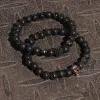 Red Eye Skull Volcanic Rock Bracelet Set sold by GTHIC