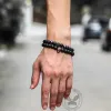 Red Eye Skull Volcanic Rock Bracelet Set sold by GTHIC