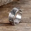 Anchor Compass Stainless Steel Spinner Ring sold by GTHIC