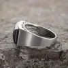 Black Zircon Stainless Steel Minimalism Ring sold by GTHIC