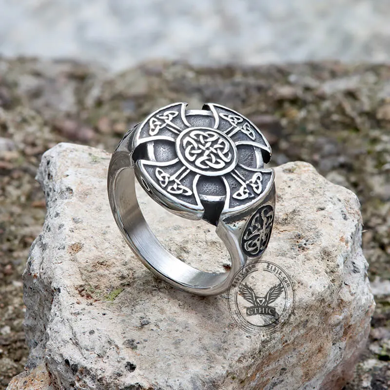 Celtic Knot Knights Templar Stainless Steel Viking Ring sold by GTHIC product image thumbnail 3