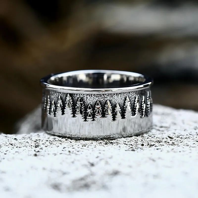 Howling Lone Wolf Stainless Steel Ring sold by GTHIC product image thumbnail 4