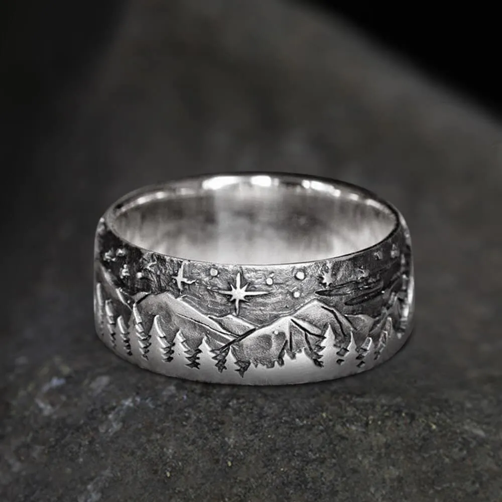 Loyal Wolf Pattern Alloy Embossed Ring sold by GTHIC product image thumbnail 4