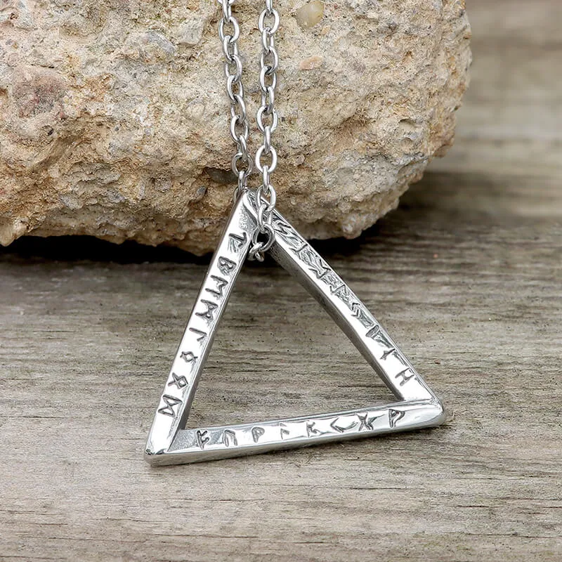 Mobius Strip Runes Stainless Steel Viking Pendant sold by GTHIC product image thumbnail 3