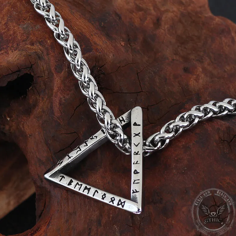 Mobius Strip Runes Stainless Steel Viking Pendant sold by GTHIC product image thumbnail 5