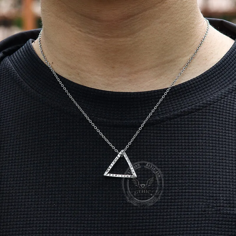 Mobius Strip Runes Stainless Steel Viking Pendant sold by GTHIC product image thumbnail 2