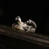 Retro Dragon Claw Sterling Silver Brass Ring sold by GTHIC