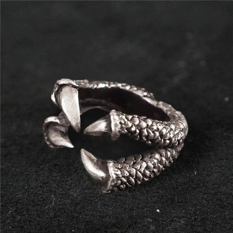 Retro Dragon Claw Sterling Silver Brass Ring sold by GTHIC