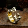 Retro Dragon Claw Sterling Silver Brass Ring sold by GTHIC