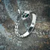 Green Eye Snake Stainless Steel Ring sold by GTHIC