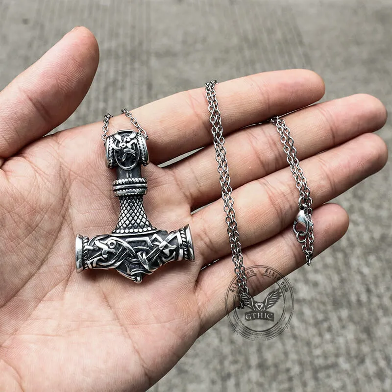 Viking Thor's Hammer Stainless Steel Pendant sold by GTHIC product image thumbnail 3
