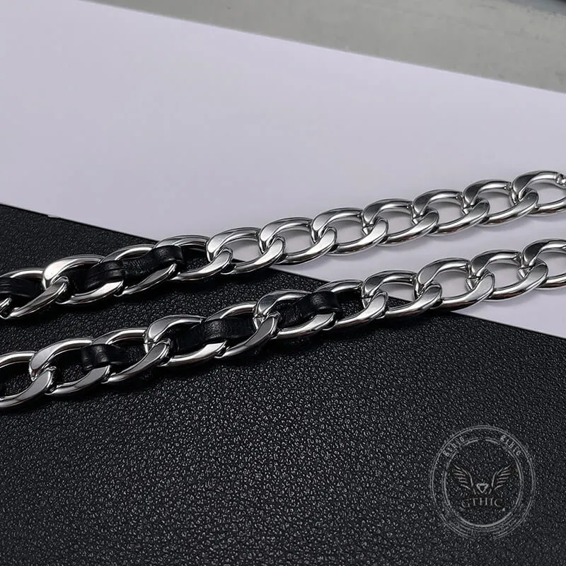 10mm Minimalist Stainless Steel Cuban Chain Necklace sold by GTHIC product image thumbnail 5
