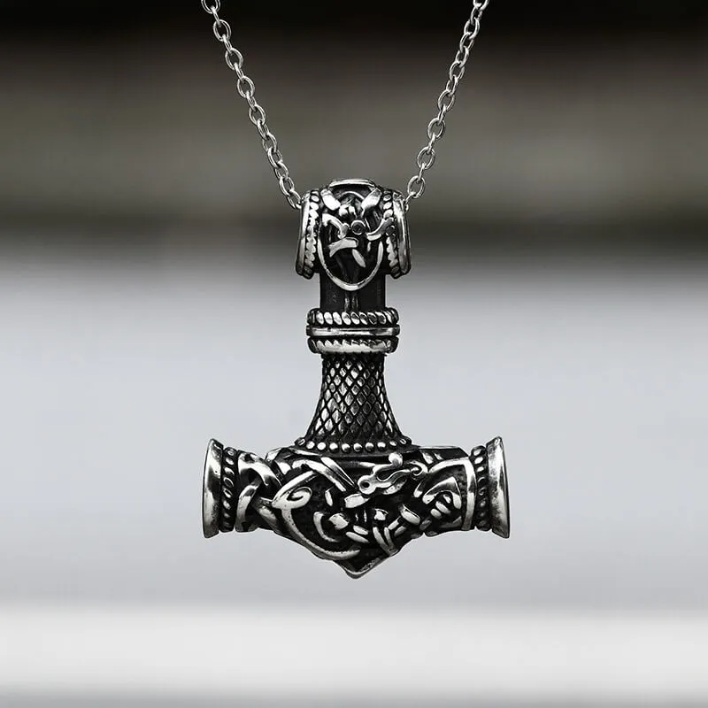 Viking Thor's Hammer Stainless Steel Pendant sold by GTHIC product image thumbnail 4