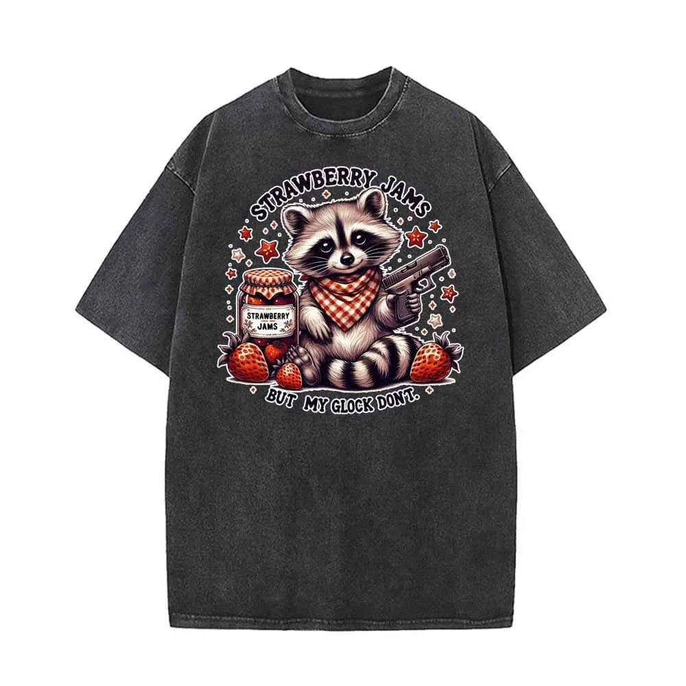 Strawberry Jams But My Clock Don’t Vintage Washed T-shirt sold by GTHIC