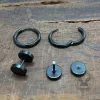 Simple Dumbbell Stainless Steel Hoop Earrings Set sold by GTHIC