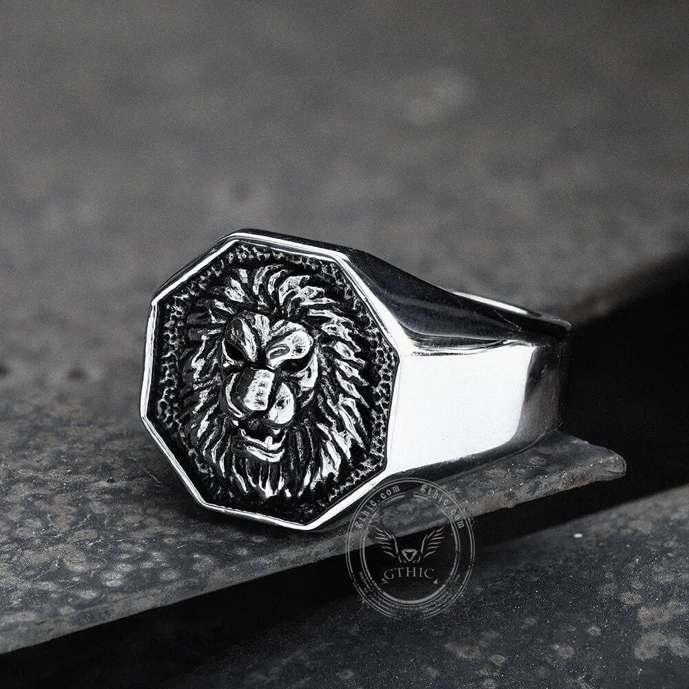 Fierce Lion Stainless Steel Ring sold by GTHIC product image thumbnail 5