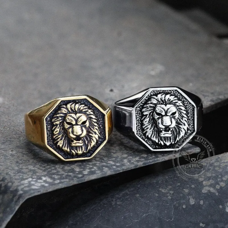 Fierce Lion Stainless Steel Ring sold by GTHIC