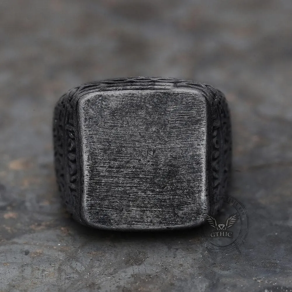 Retro Simple Stainless Steel Engraved Ring sold by GTHIC product image thumbnail 5