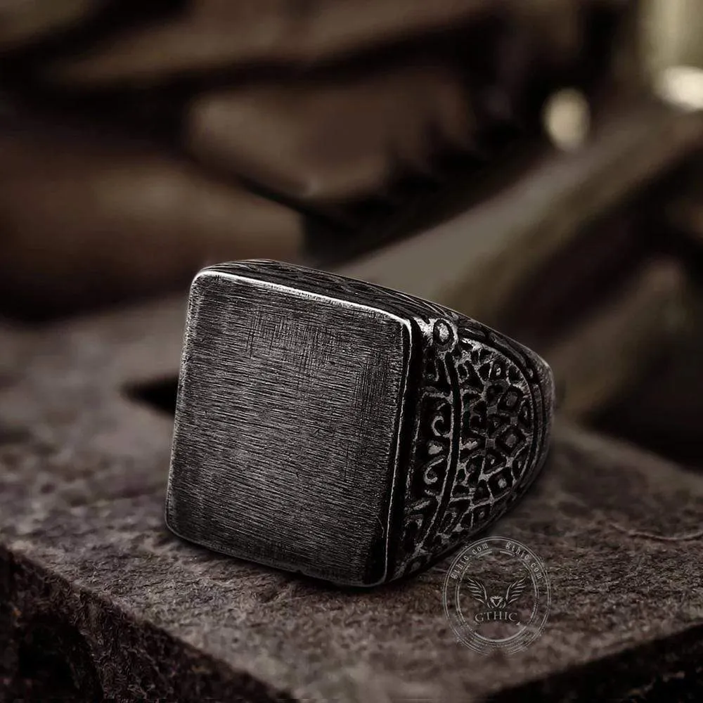 Retro Simple Stainless Steel Engraved Ring sold by GTHIC product image thumbnail 3