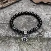 Anchor Rudder Stainless Steel Beaded Bracelet sold by GTHIC