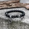Anchor Rudder Stainless Steel Beaded Bracelet sold by GTHIC
