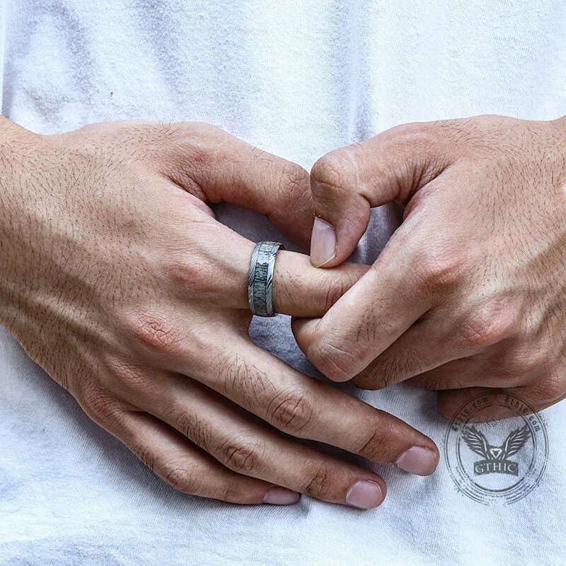 Damascus Steel Pattern Stainless Steel Ring sold by GTHIC product image thumbnail 2