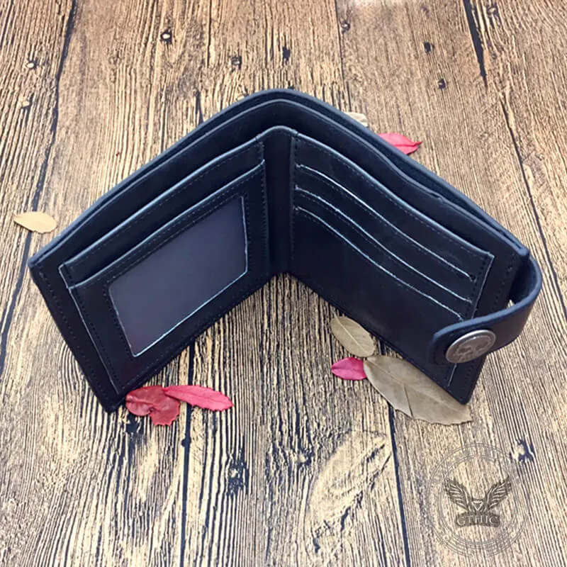 Gothic Skull Cross Bifold Leather Wallet sold by GTHIC product image thumbnail 5