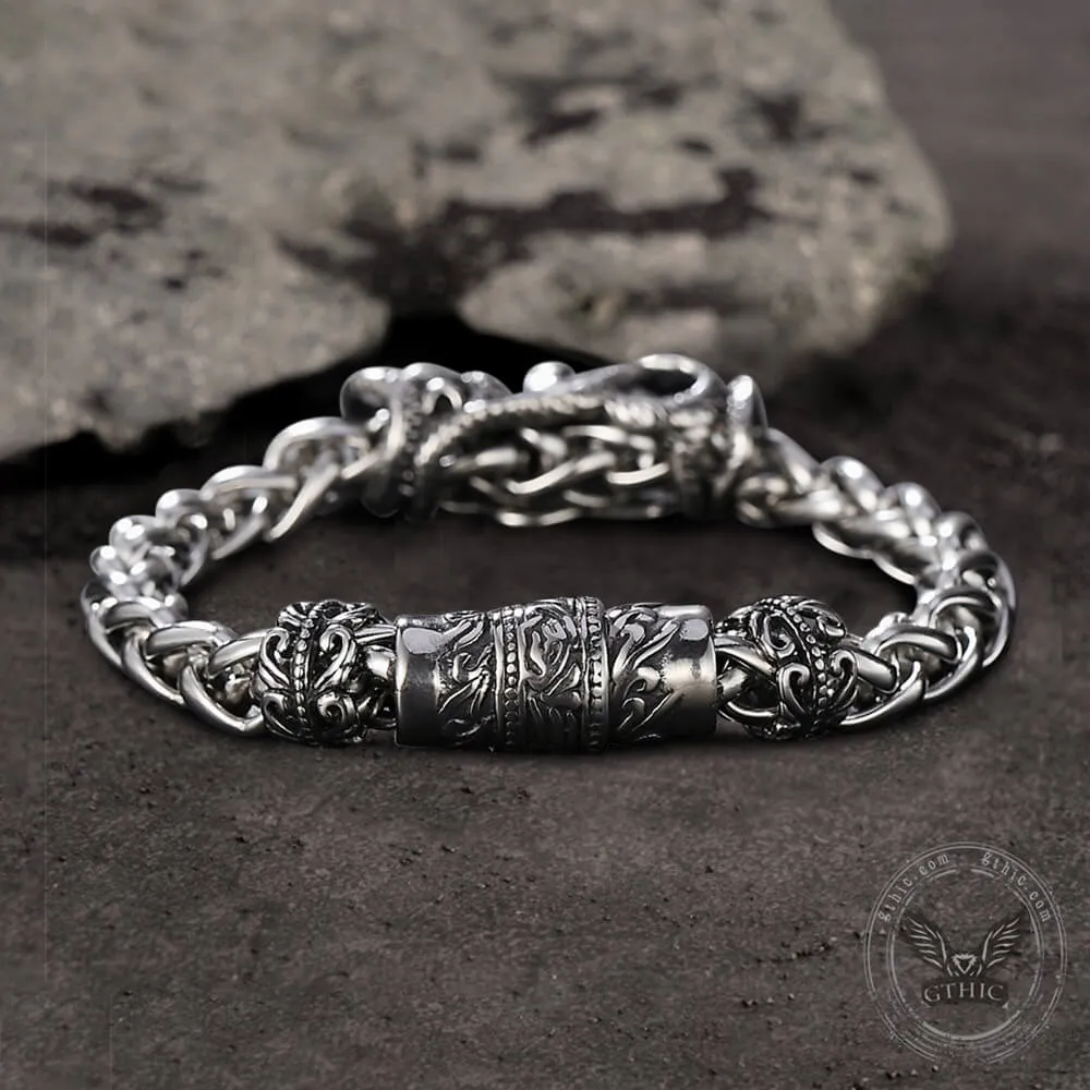 Snake Punk Stainless Steel Skull Bracelet sold by GTHIC product image thumbnail 3