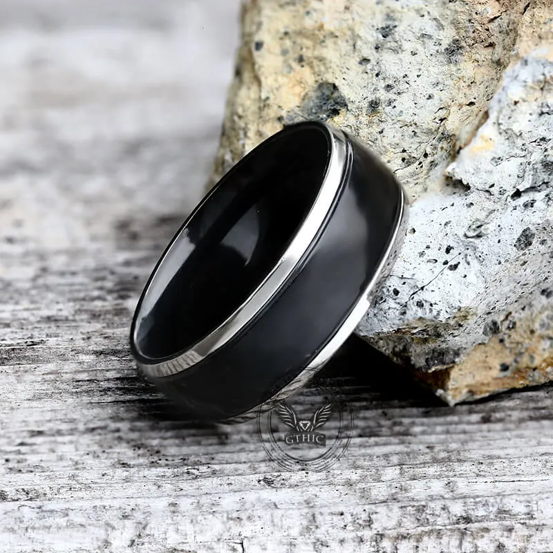 Polished Valknut Titanium Band Viking Ring sold by GTHIC product image thumbnail 5