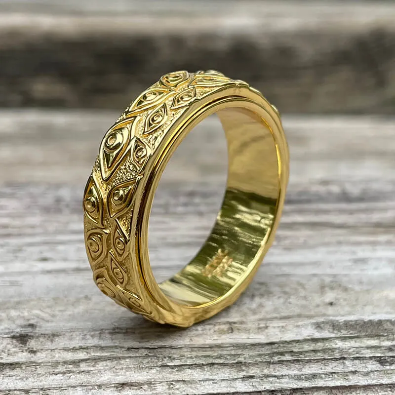 Eye of Providence Sterling Silver Spinner Ring sold by GTHIC product image thumbnail 2