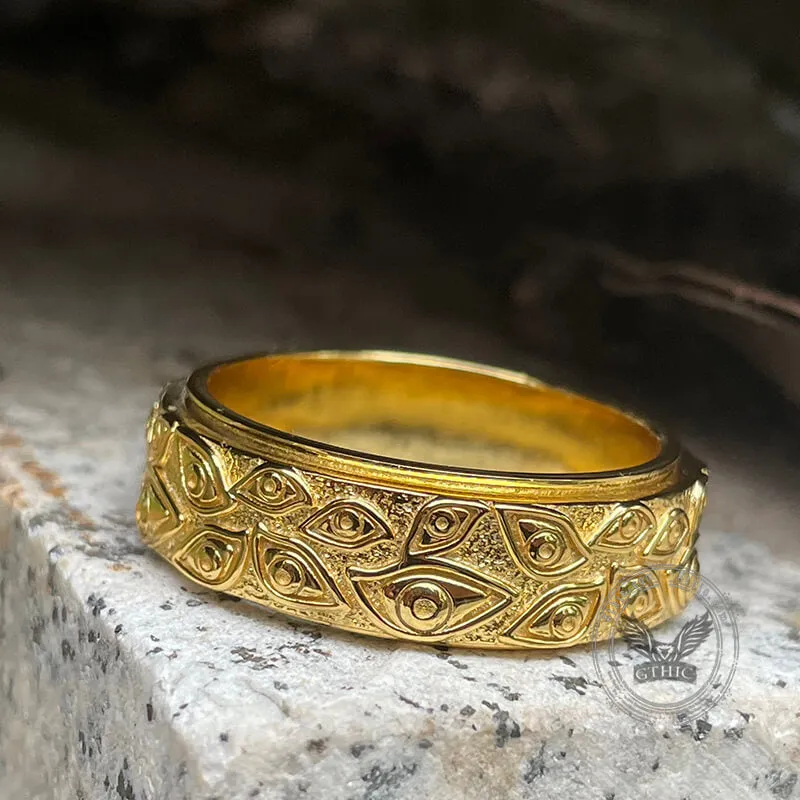 Eye of Providence Sterling Silver Spinner Ring sold by GTHIC product image thumbnail 4