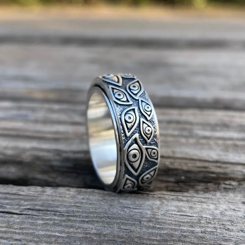 Eye of Providence Sterling Silver Spinner Ring sold by GTHIC