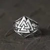 Mysterious Valknut Symbol Stainless Steel Ring sold by GTHIC