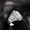 Mysterious Valknut Symbol Stainless Steel Ring sold by GTHIC