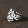 Mysterious Valknut Symbol Stainless Steel Ring sold by GTHIC