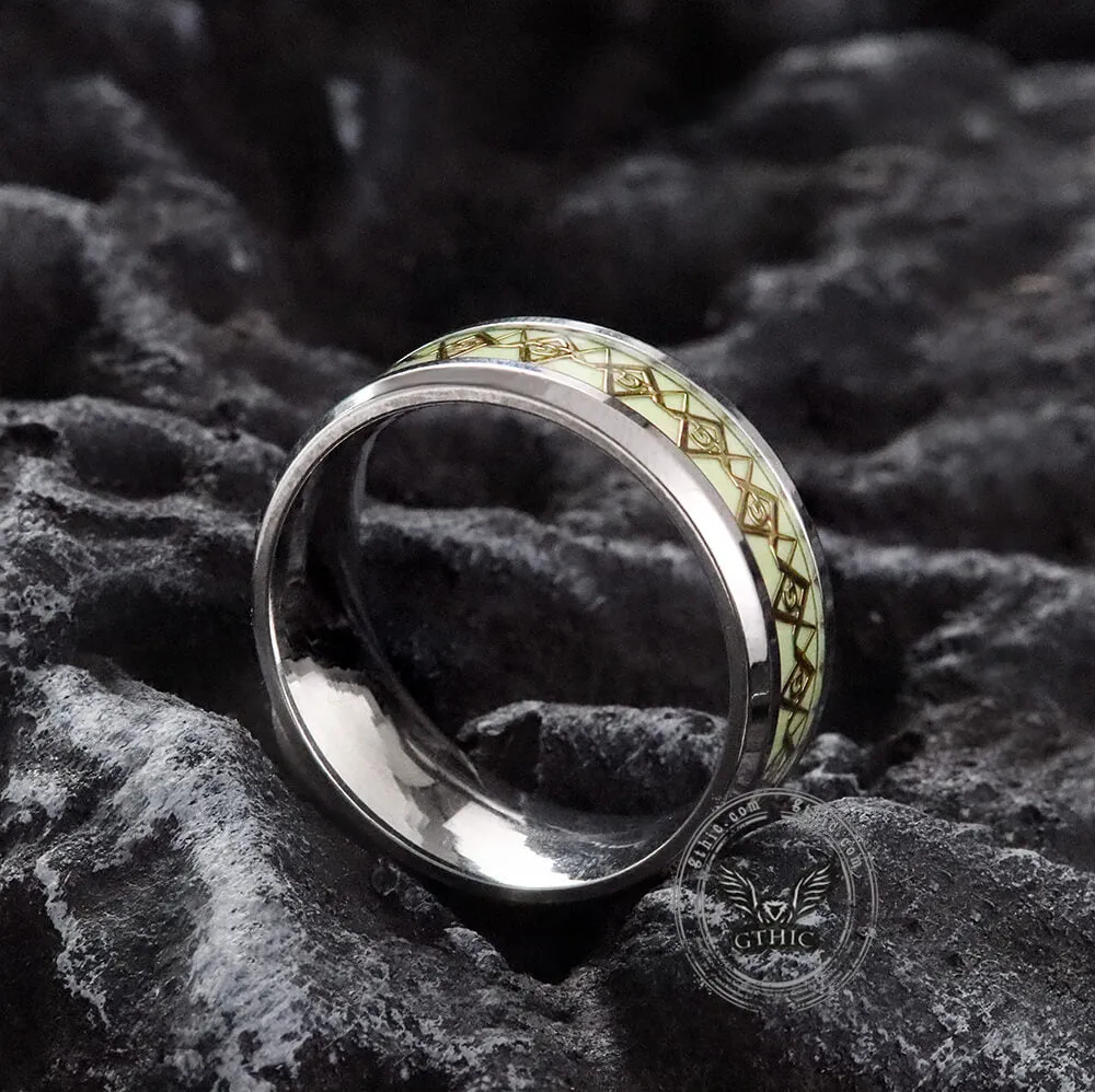 Luminous AG Stainless Steel Masonic Ring sold by GTHIC product image thumbnail 5