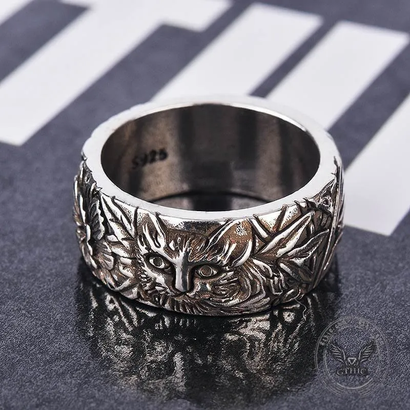Cat In Flowers Alloy Ring sold by GTHIC product image thumbnail 5