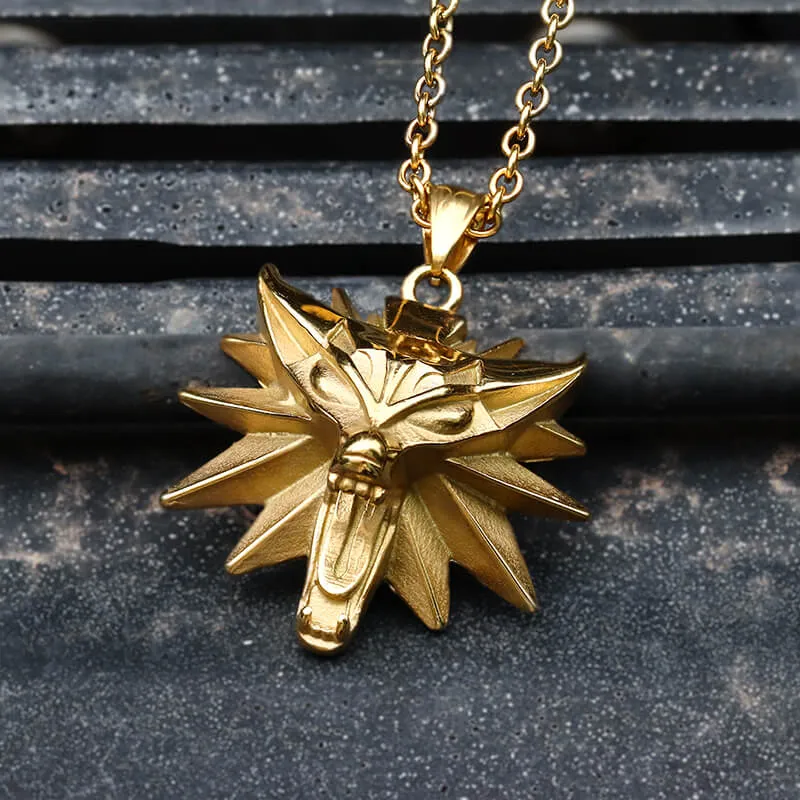 Wild Hunt Wolf Head Stainless Steel Pendant sold by GTHIC product image thumbnail 5