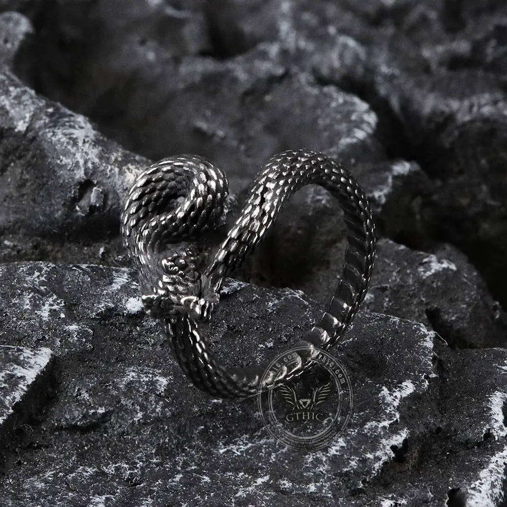 Entwined Snake Stainless Steel Ring sold by GTHIC product image thumbnail 4