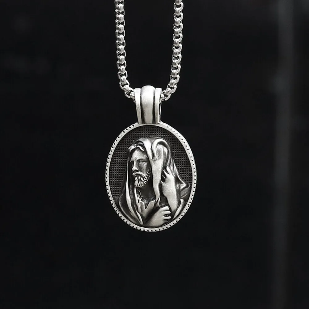 Jesus Shepherd Pure Tin Necklace sold by GTHIC