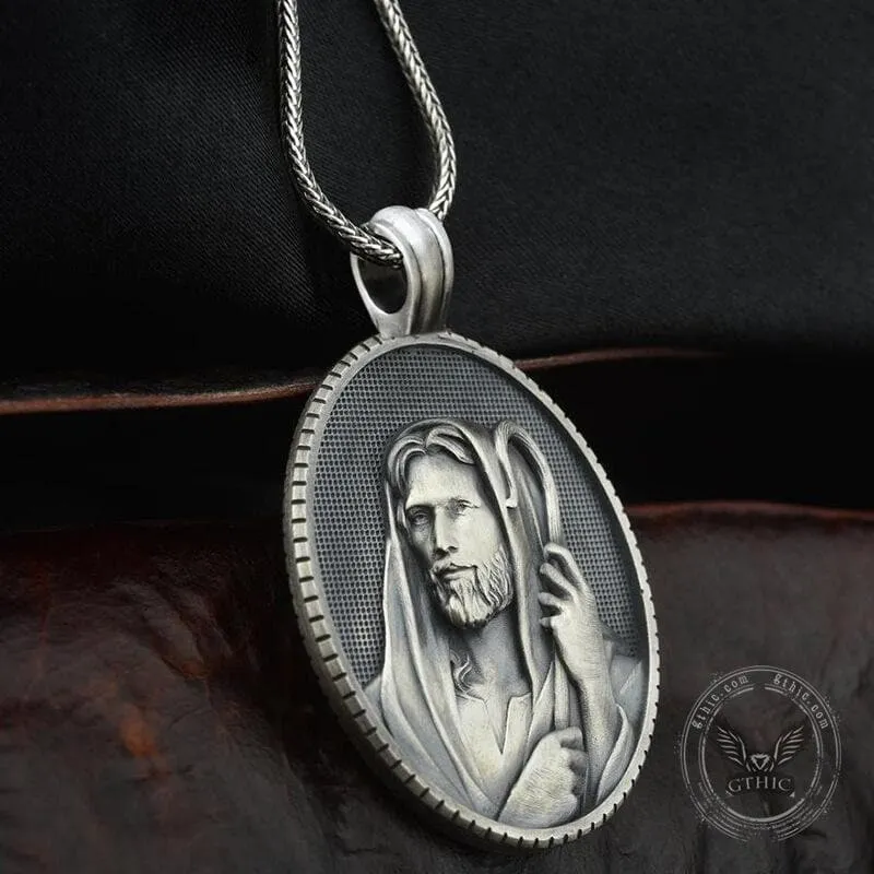 Jesus Shepherd Pure Tin Necklace sold by GTHIC product image thumbnail 4