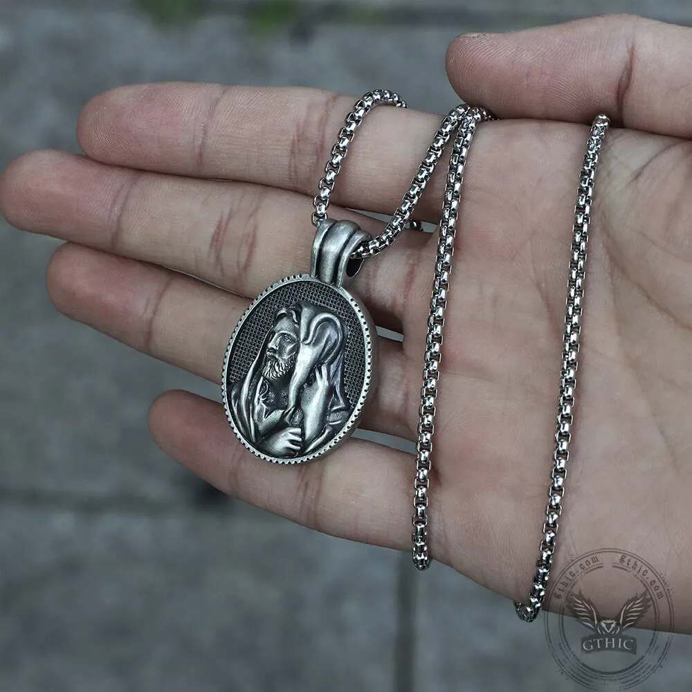 Jesus Shepherd Pure Tin Necklace sold by GTHIC product image thumbnail 2