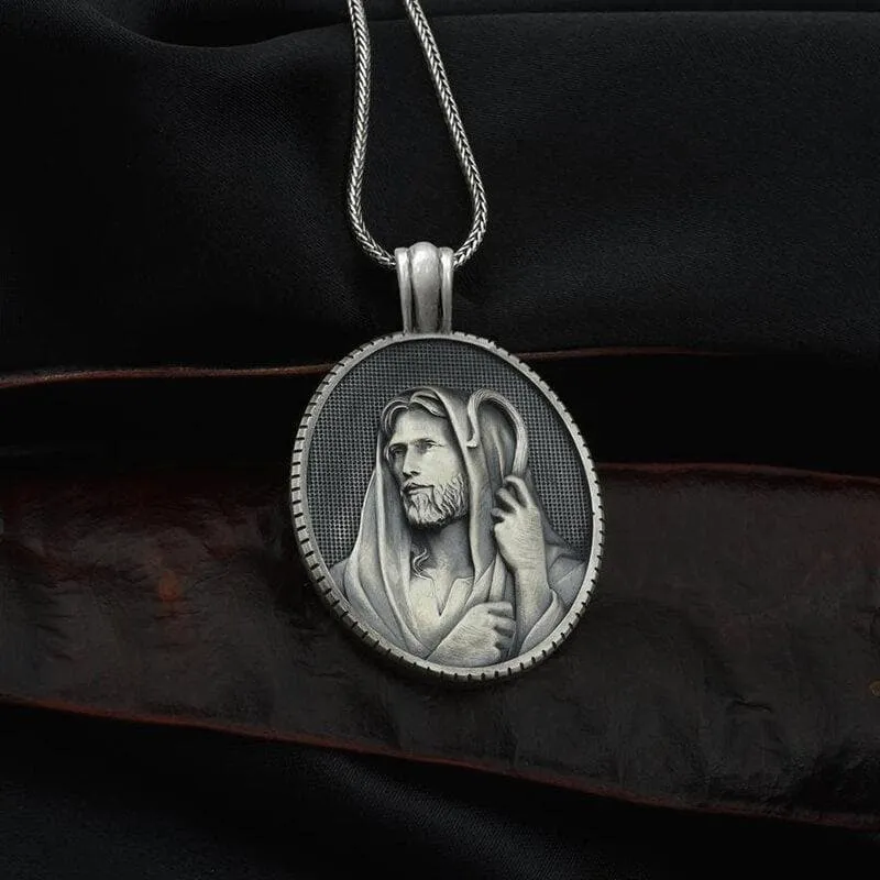 Jesus Shepherd Pure Tin Necklace sold by GTHIC product image thumbnail 5
