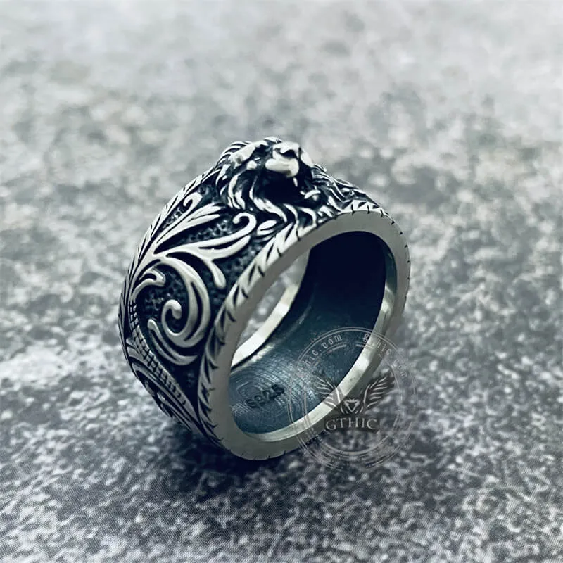 Domineer Lion Head Sterling Silver Animal Ring sold by GTHIC product image thumbnail 3