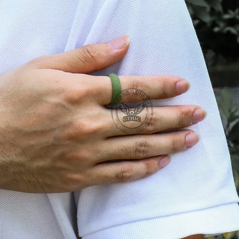 5.7 mm Width Engagement Silicone Ring Set sold by GTHIC product image thumbnail 4