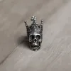 Skull King Crown Sterling Silver Stud Earrings sold by GTHIC
