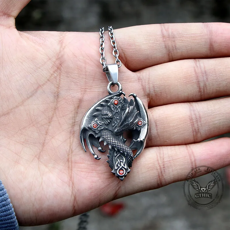 Guardian Dragon Stainless Steel Pendant sold by GTHIC product image thumbnail 2