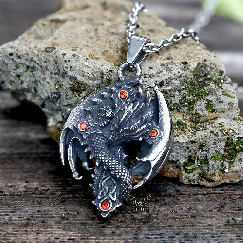 Guardian Dragon Stainless Steel Pendant sold by GTHIC product image thumbnail 5